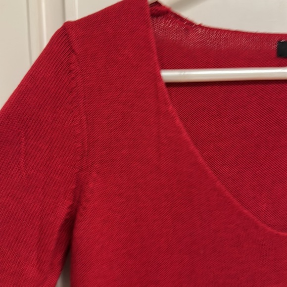 NWOT EXPRESS Woollen Mini dress with V-Neck and sleeves with pockets! Size UK S - Picture 11 of 13